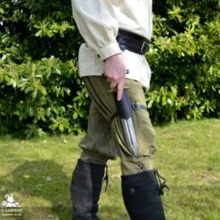 Ulborin Dagger Leg Scabbard - Black 8 Ulborin Dagger Leg Scabbard - Black -Larp Inn earl dagger leg scabbard black with handle popper 2