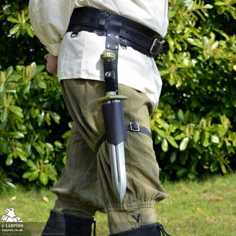 Ulborin Dagger Leg Scabbard - Black 6 Ulborin Dagger Leg Scabbard - Black - Image 4