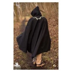 Embroidered Cape/Cloak - Black 10 Embroidered Cape/Cloak - Black -Larp Inn embroidered cape cloak black 2