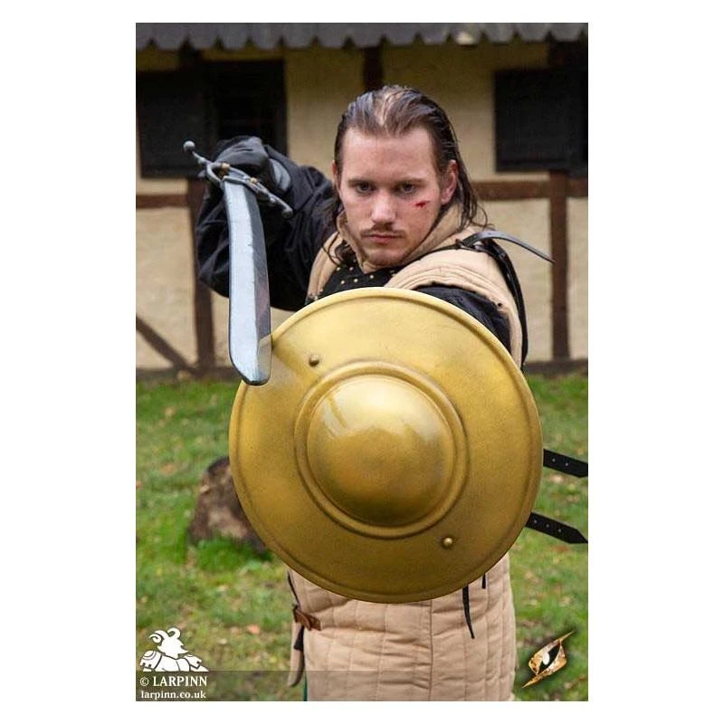 Fencing Buckler - Gold - 14IN - LARP 5 Fencing Buckler - Gold - 14IN - LARP - Image 3