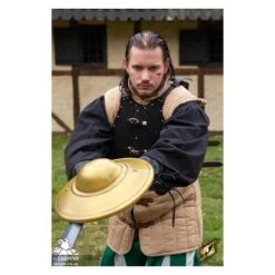 Fencing Buckler - Gold - 14IN - LARP 10 Fencing Buckler - Gold - 14IN - LARP -Larp Inn fencing buckler gold 14in larp 3