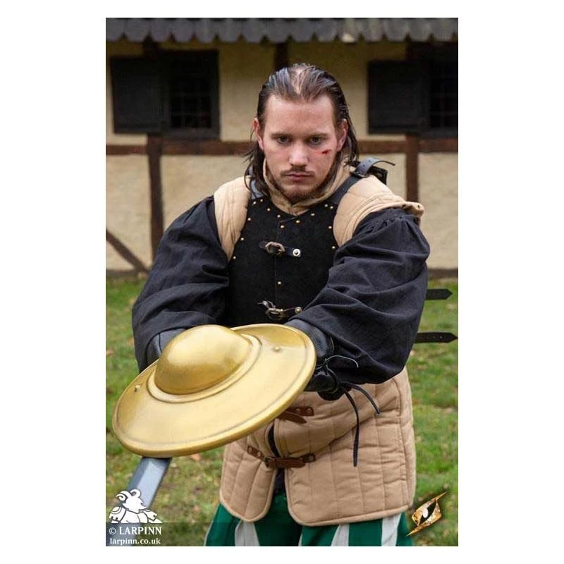 Fencing Buckler - Gold - 14IN - LARP 6 Fencing Buckler - Gold - 14IN - LARP - Image 4