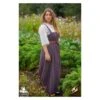Frida Dress - Burgundy Grey -Larp Inn frida dress burgundy grey