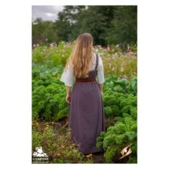 Frida Dress - Burgundy Grey -Larp Inn frida dress burgundy grey 3
