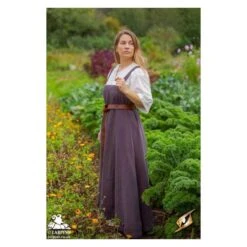 Frida Dress - Burgundy Grey -Larp Inn frida dress burgundy grey 5
