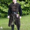 Garen Leather Vest - Long - Brown -Larp Inn garen leather vest long brown