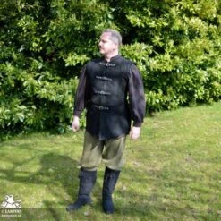 Garen Leather Vest - Short - Black 11 Garen Leather Vest - Short - Black -Larp Inn garen leather vest short black 4