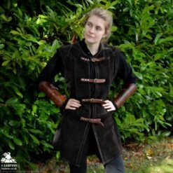 Garen Leather Vest - Short - Brown -Larp Inn garen leather vest short brown 3
