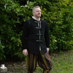 Garen Vest Sleeves - Long - Black -Larp Inn garen vest sleeves long black 2