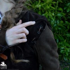 Garen Vest Sleeves - Long - Brown -Larp Inn garen vest sleeves long brown 2