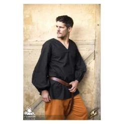 Godfrey Shirt - Black -Larp Inn godfrey shirt black 2
