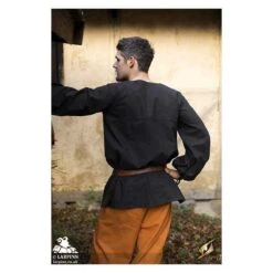 Godfrey Shirt - Black -Larp Inn godfrey shirt black 4