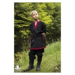 Guy Tunic - Black 11 Guy Tunic - Black -Larp Inn guy tunic black 3