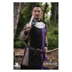Harbinger Tabard - Split - Black & Purple -Larp Inn harbinger tabard split black purple 2