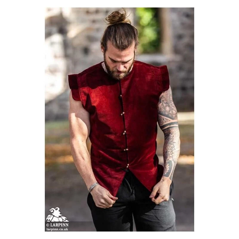 Heinrich Doublet Vest - Red 4 Heinrich Doublet Vest - Red - Image 2