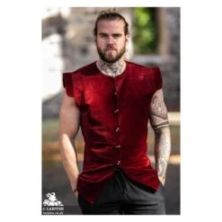 Heinrich Doublet Vest - Red