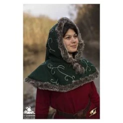 Hood - Fur - Dark Green