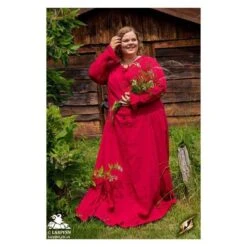 Isobel Shift Dress - Dark Red