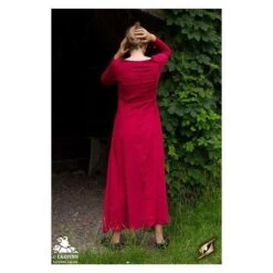 Isobel Shift Dress - Dark Red 9 Isobel Shift Dress - Dark Red -Larp Inn isobel shift dress dark red 3