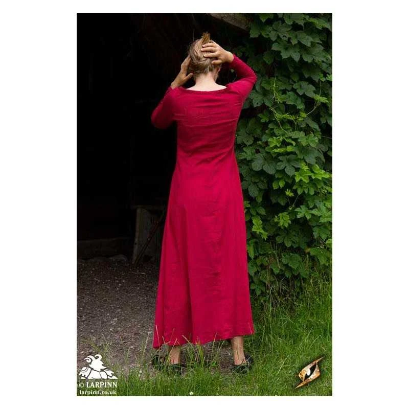 Isobel Shift Dress - Dark Red 6 Isobel Shift Dress - Dark Red - Image 4