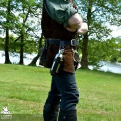 Jonas Bottle Harness - Brown -Larp Inn jonas bottle harness brown 2