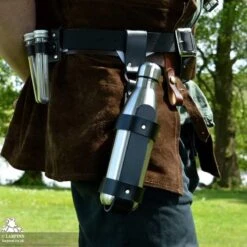 Jonas Bottle Harness - Brown -Larp Inn jonas bottle harness brown 4