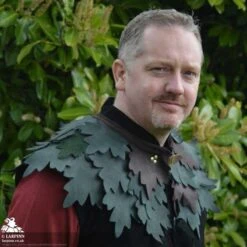 Keyleth Suede Leaf Mantle - Green