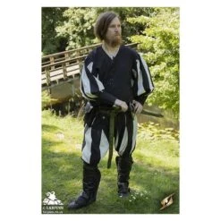 Landsknecht Shirt - Black/White -Larp Inn landsknecht shirt black white 3