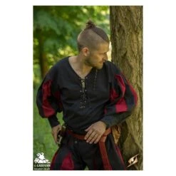 Landsknecht Shirt - Black/Red -Larp Inn landsknecht shirt blackred 3