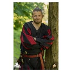 Landsknecht Shirt - Black/Red -Larp Inn landsknecht shirt blackred 4