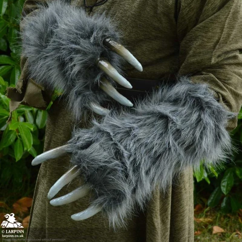 LARP Claws - Grey Fur 3 LARP Claws - Grey Fur