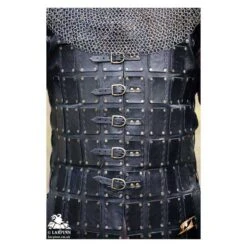 Leather Brigandine - Black -Larp Inn leather brigandine black 3