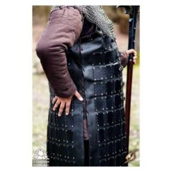 Leather Brigandine - Black -Larp Inn leather brigandine black 4