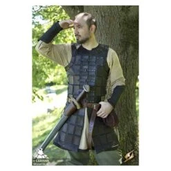 Leather Brigandine - Black -Larp Inn leather brigandine black 5