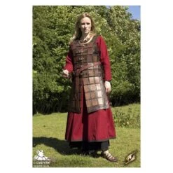 Leather Brigandine - Brown 14 Leather Brigandine - Brown -Larp Inn leather brigandine brown 3