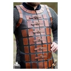 Leather Brigandine - Brown 19 Leather Brigandine - Brown -Larp Inn leather brigandine brown 8