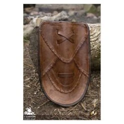 Leather Buckler - 18IN X 11IN - LARP