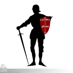 Leather Buckler - 18IN X 11IN - LARP 15 Leather Buckler - 18IN X 11IN - LARP -Larp Inn leather buckler 6