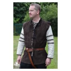 Othello Leather Vest - Brown -Larp Inn leather vest othello brown 3
