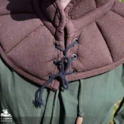 Leopold Gambeson Collar Neck Piece - Brown -Larp Inn leopold gambeson collar neck piece brown 4