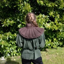 Leopold Gambeson Collar Neck Piece - Brown -Larp Inn leopold gambeson collar neck piece brown 5
