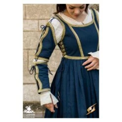 Lucrezia Dress - Midnight Blue 14 Lucrezia Dress - Midnight Blue -Larp Inn lucrezia dress midnight blue 3