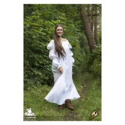 Lucrezia Shift Dress - White 14 Lucrezia Shift Dress - White -Larp Inn lucrezia shift dress white 4
