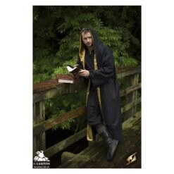 Magicians Robe - Black & Gold 8 Magicians Robe - Black & Gold -Larp Inn magicians robe black gold 2
