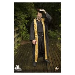 Magicians Robe - Black & Gold 9 Magicians Robe - Black & Gold -Larp Inn magicians robe black gold 3