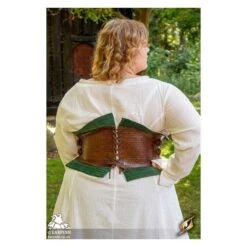 Margot Corset - Brown/Green -Larp Inn margot corset brown green 4