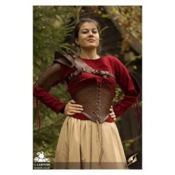 Margot Corset - Brown/Red