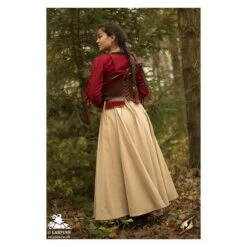 Margot Corset - Brown/Red -Larp Inn margot corset brown red 3