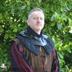 Mark Gorget Neck Plate - Dark 7 Mark Gorget Neck Plate - Dark -Larp Inn mark gorget neck plate dark 2