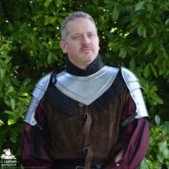 Mark Shoulder Armour - Small - Plain Steel 7 Mark Shoulder Armour - Small - Plain Steel -Larp Inn mark shoulder armour small plain steel 2